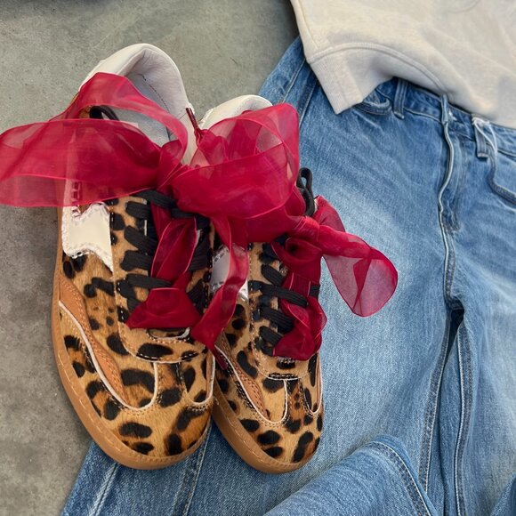 Dolce Vita Leopard Print Athletic Shoes - Picture 3 of 3